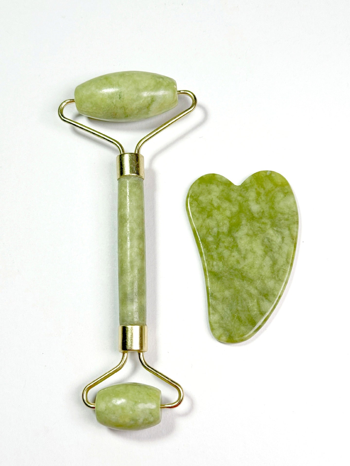 Natural Jingluo Jade Beauty Roller Massager, Facial Rolling Beauty Device, Face Massage Stick